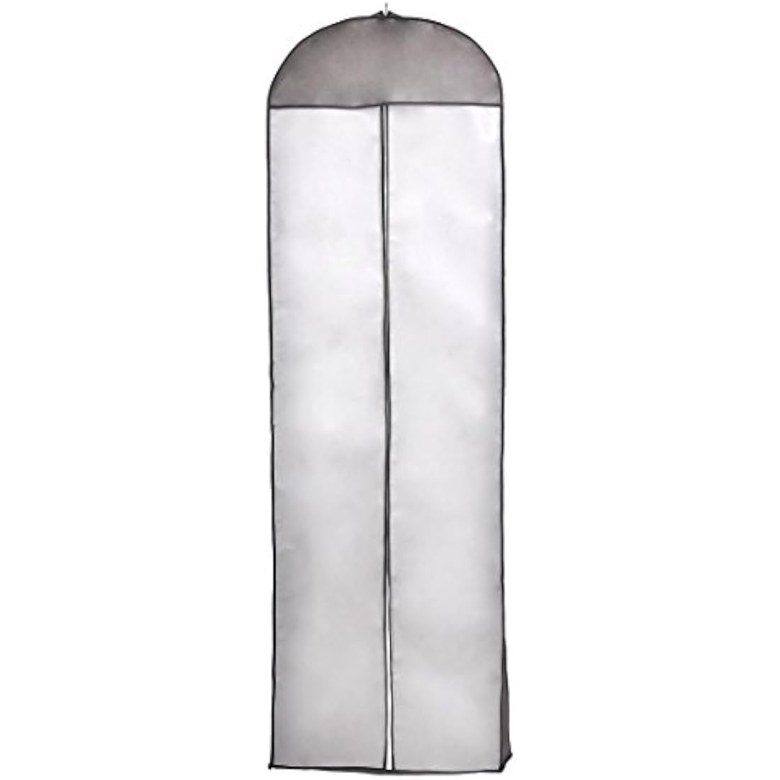 TUKA 71" Breathable Garment Cover High Quality, 180 x 58 cm Wedding Gown Dress Clothes Bag, for Wedding Dress evening dress, suit coat, long clothes. Long Zip. White with Black Cover TKB1005 Black