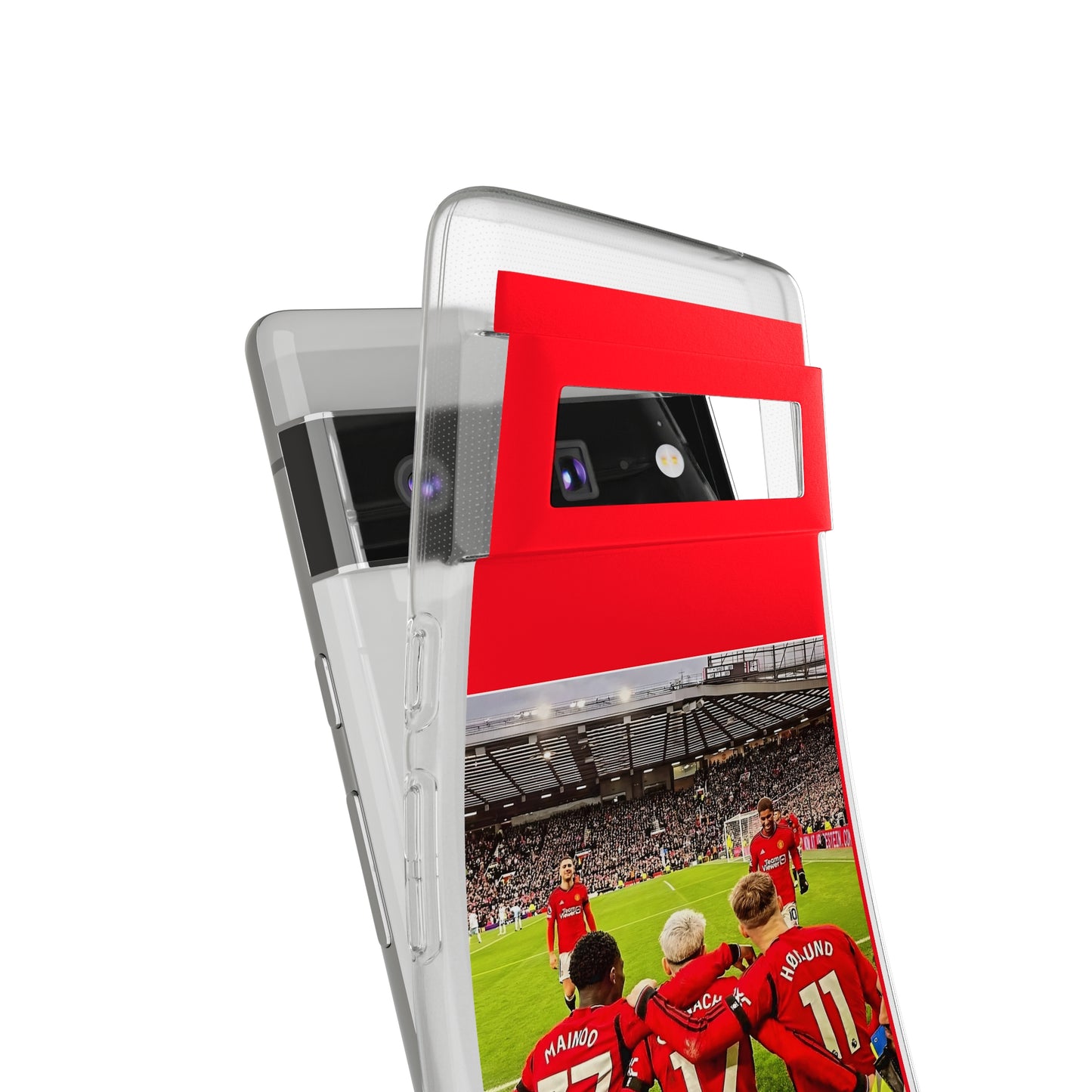 Manchester United Mainoo Garnach Hojlund Soft Phone Case - Soccer Fan Gift,