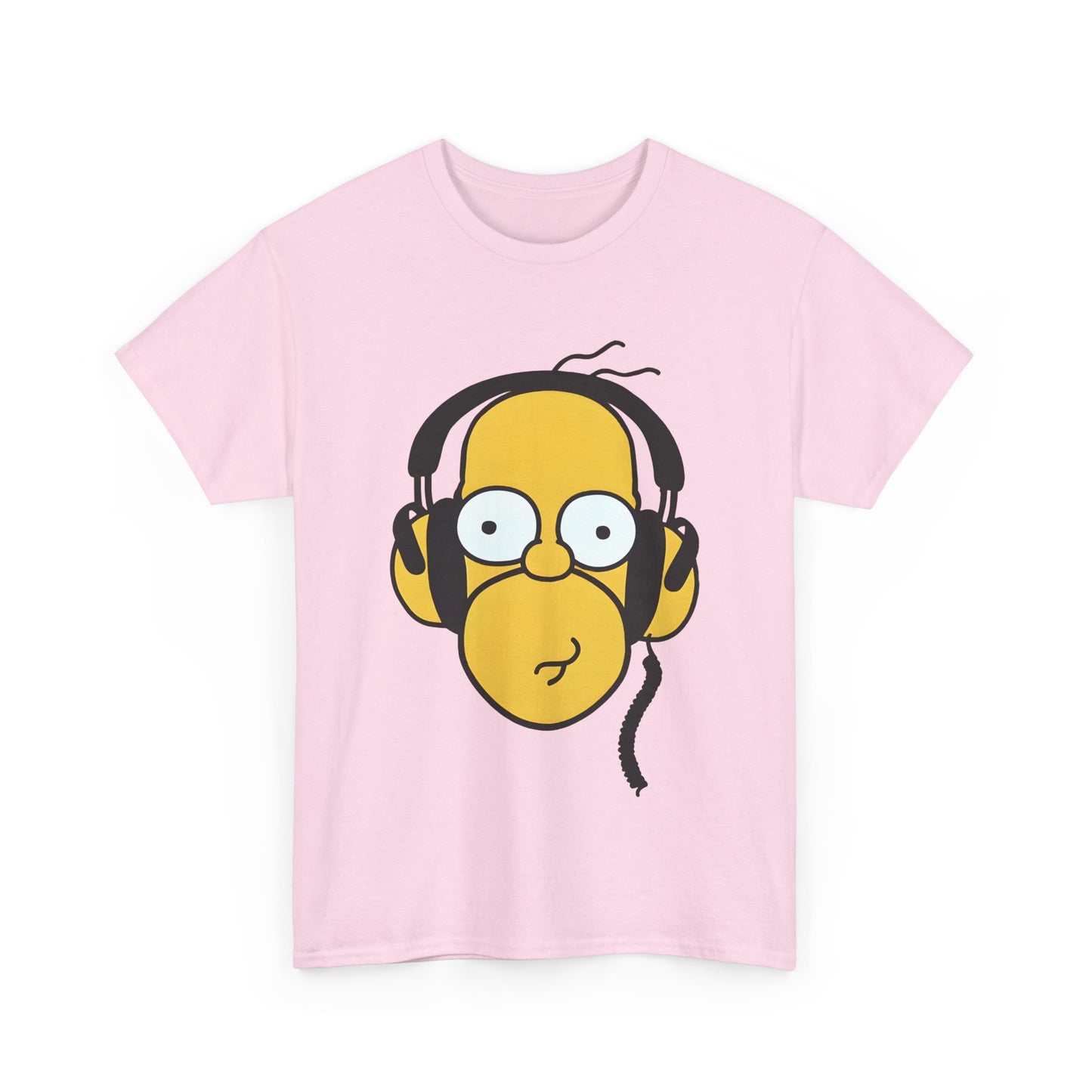 Hear the Hilarity Homer Simpson Headphones  Unisex Cotton Tee Graphic T Shirt