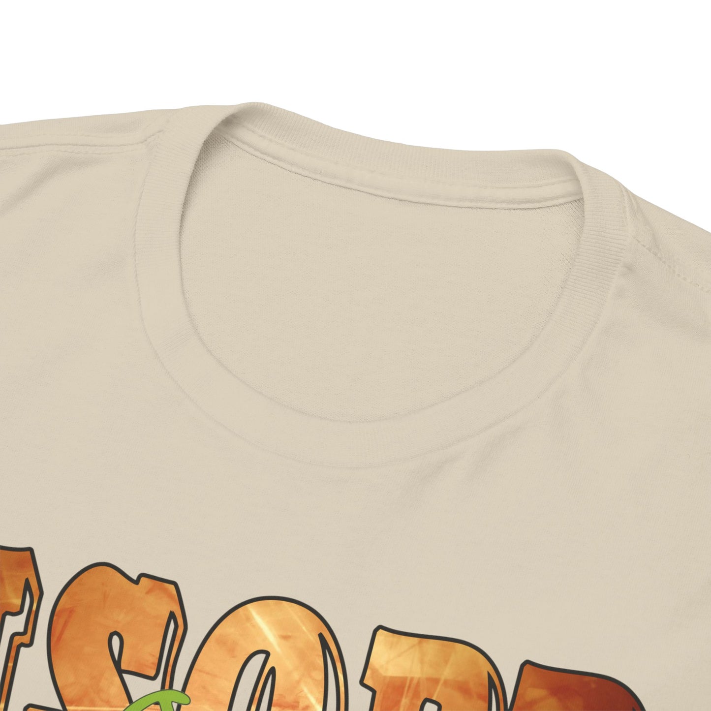 Close-up view of the Usopp T-shirt's neckline, crafted with soft, luxurious fabric for ultimate comfort and style.