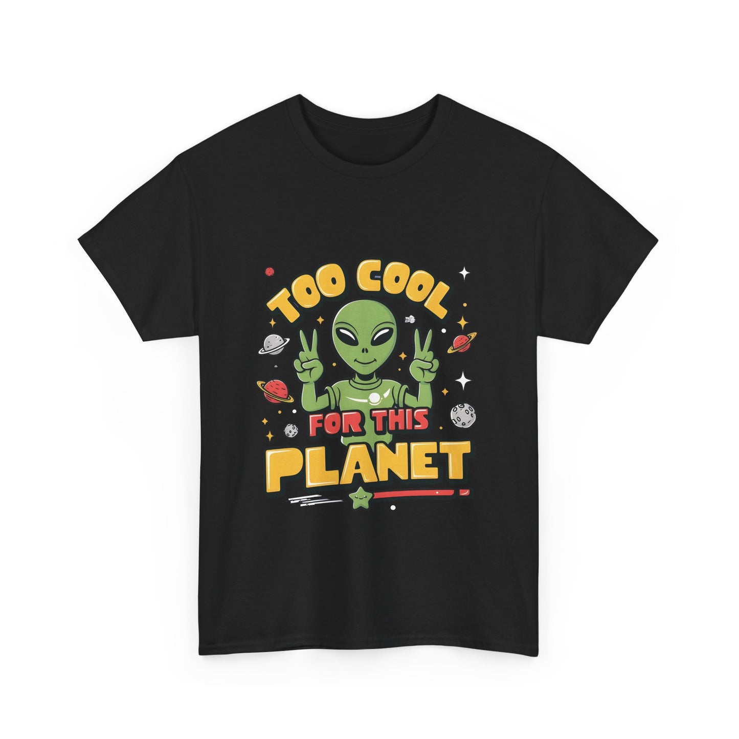 Cool Alien Graphic T-Shirt Urban Unisex Cotton