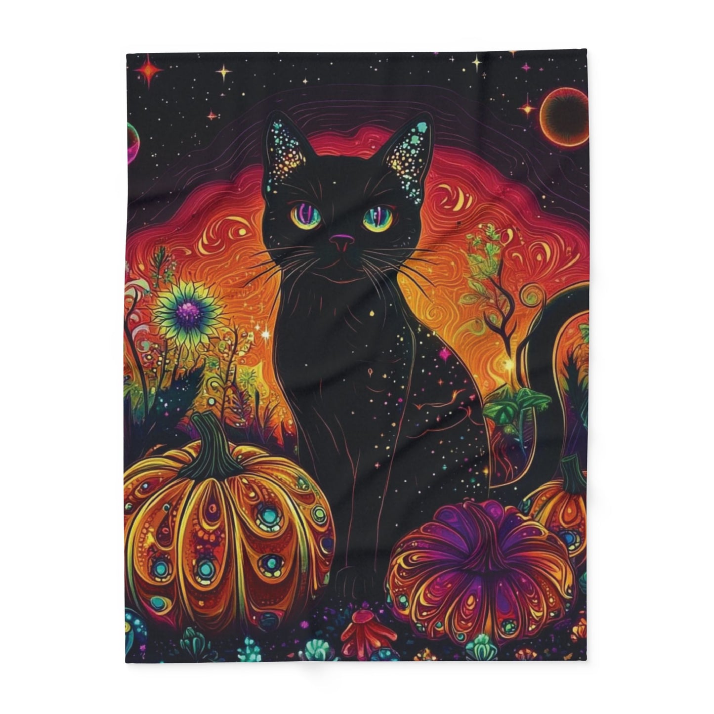 Decorative and Warm Halloween Spooky Arctic Fleece Blanket 3 Sizes