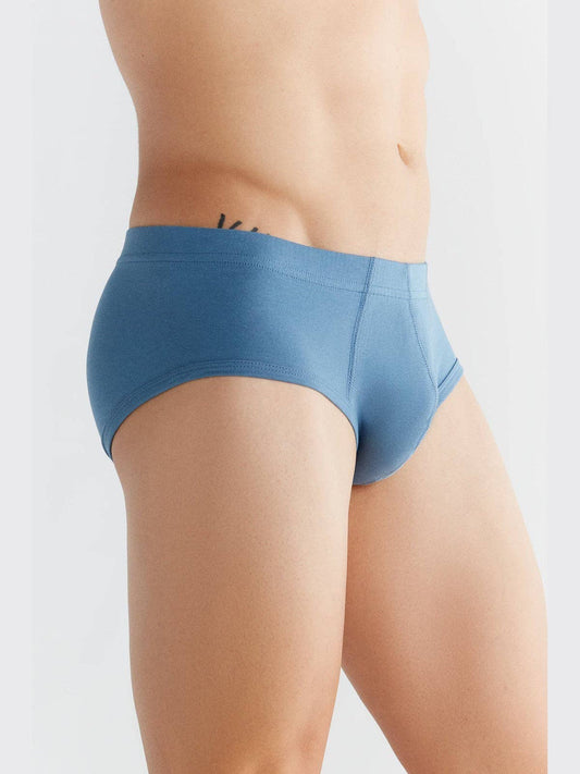 Luxury organic cotton briefs for men with a comfortable elastic waistband, eco-friendly design by Earth Wardrobe