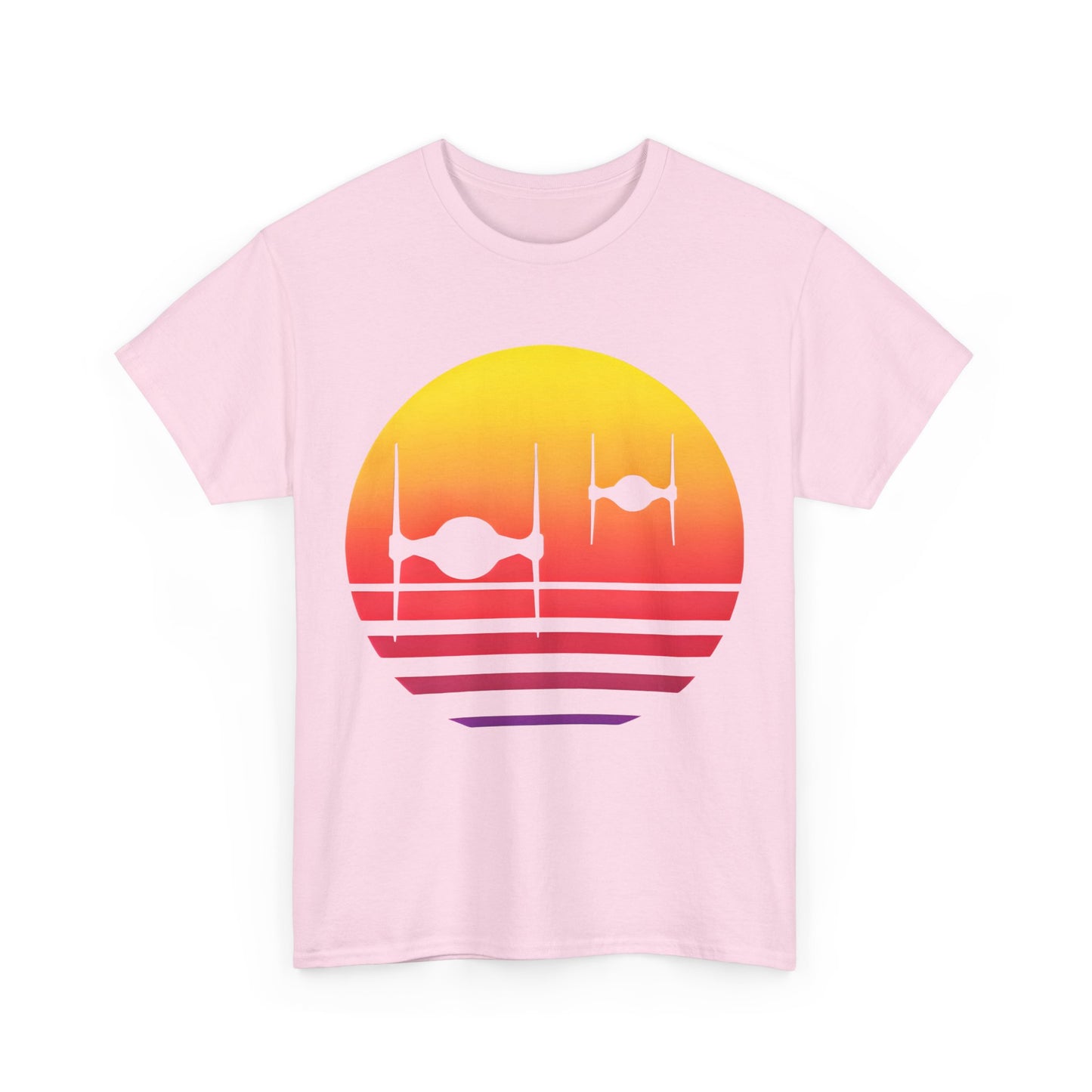 Tie Fighters Sunset Star Wars Graphic Unisex  Tee Shirt