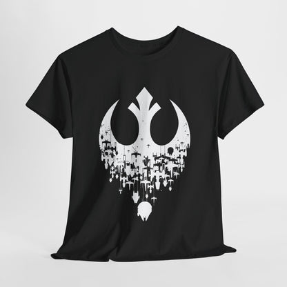 Luxurious Star Wars Rebels Graphic T-Shirt in black showcasing iconic artwork, designed for urban style and comfort.