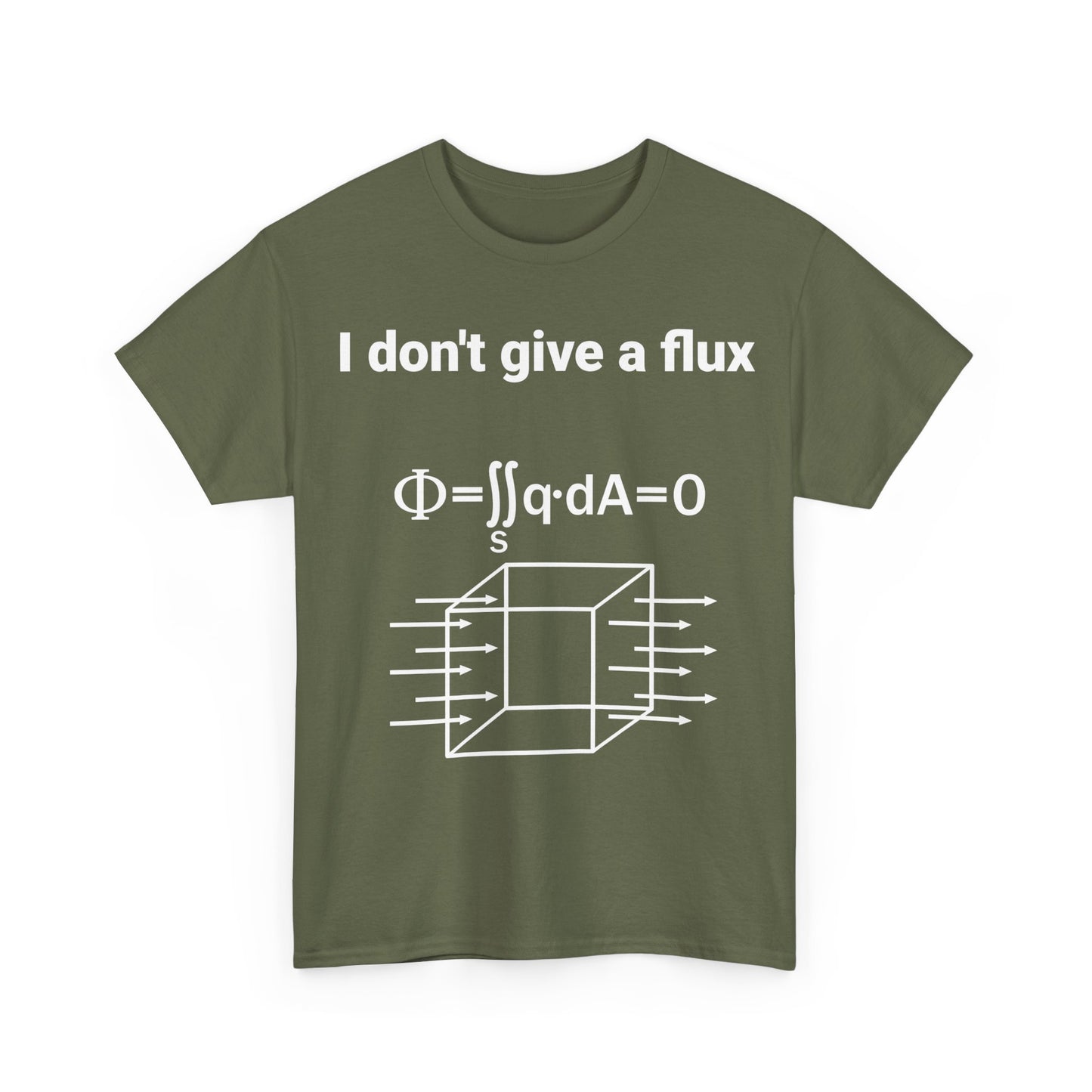 I don't give a Flux Physicists Graphic T-Shirt Urban Unisex  Cotton Tee