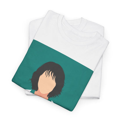 Folded Squid Game Unisex Men´s Women´s Graphic Cotton Funny T Shirt displaying the iconic number 067, symbolising individuality and dark humour, designed for style and comfort.