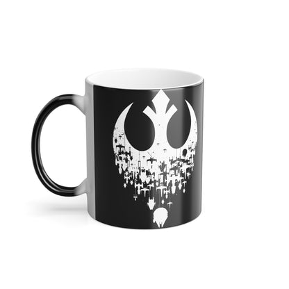Chic Star Wars Rebels Colour Morphing Mug 11oz highlighted with its stunning art design, an essential collectible for Star Wars enthusiasts.