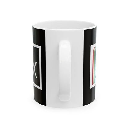 Betamax Logo Retro Image Ceramic Mug - A humorous nod to nostalgia, perfect for office or home use.
