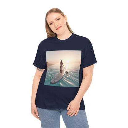 Dazzling Dreams Paddle Board T-Shirt, a perfect fusion of luxury and adventure for outdoor activities, available from Dazzling Dreams Studio.