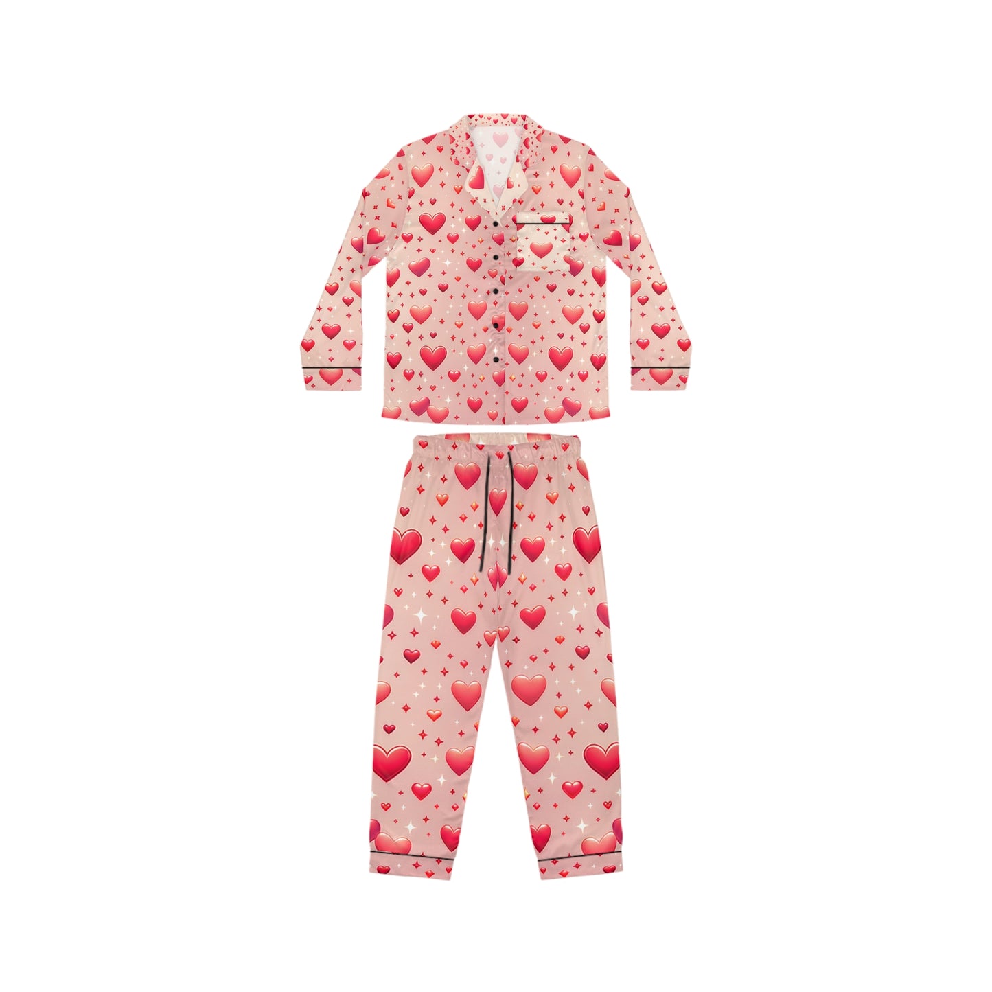 Women's hearts Satin Pajamas