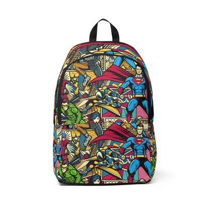 Luxurious Dazzling Dreams Pop Art Backpack featuring playful cartoon designs and a harmonious colour palette, perfect for elevating your style.