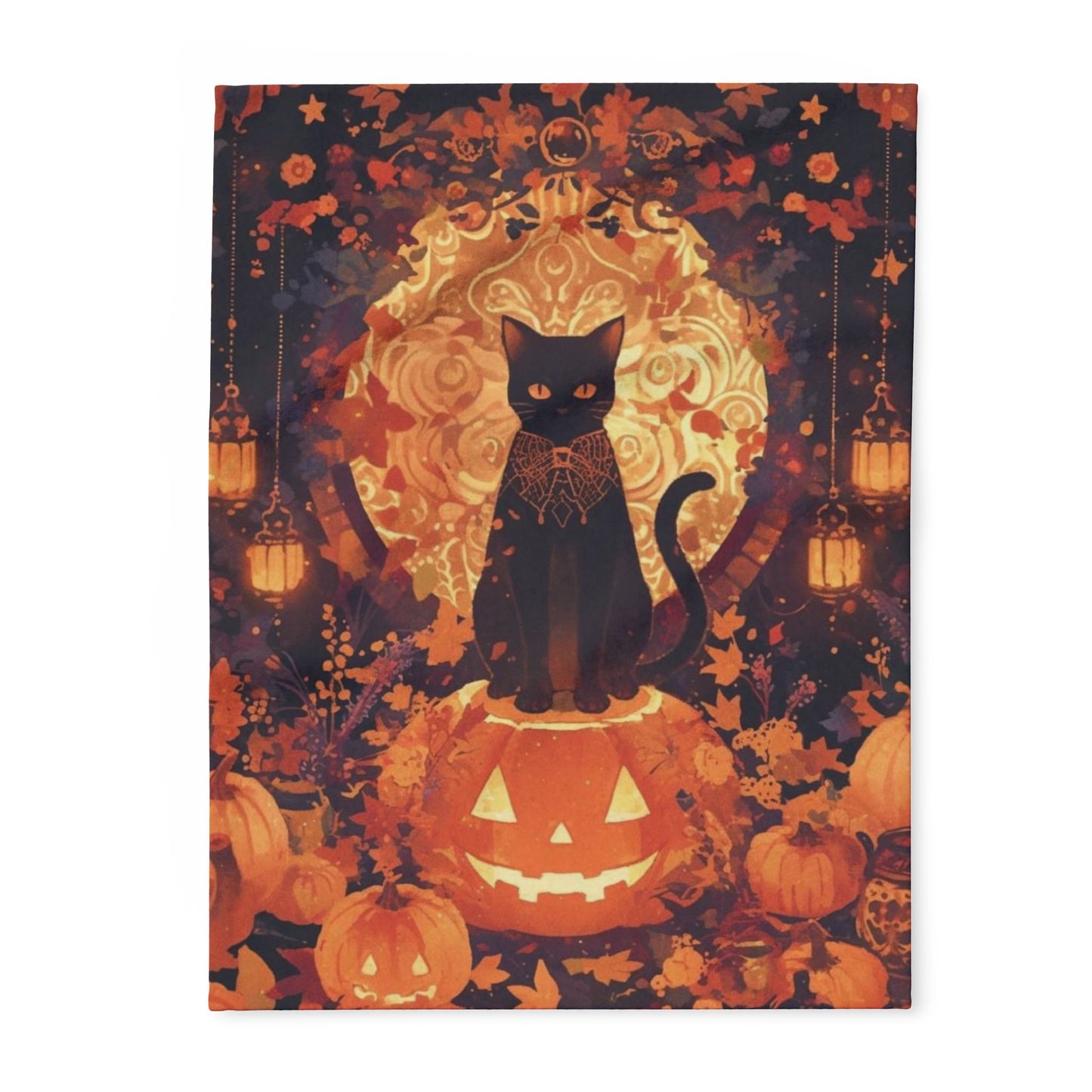 Decorative and Warm Halloween Spooky Arctic Fleece Blanket 3 Sizes