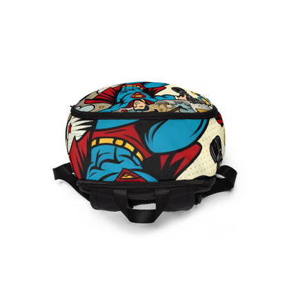 Elegant and functional straps of the Pop Art Inspired Mystic Geometry Fusion Backpack from Dazzling Dreams Studio, designed for comfortable daily use.