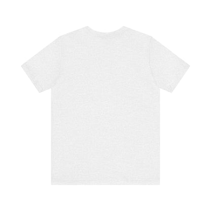 Back view of the Sabrina Carpenter Inspired Unisex Short Sleeve Tee with Vibrant Lipstick Print, showcasing a minimalist design on a soft fabric.