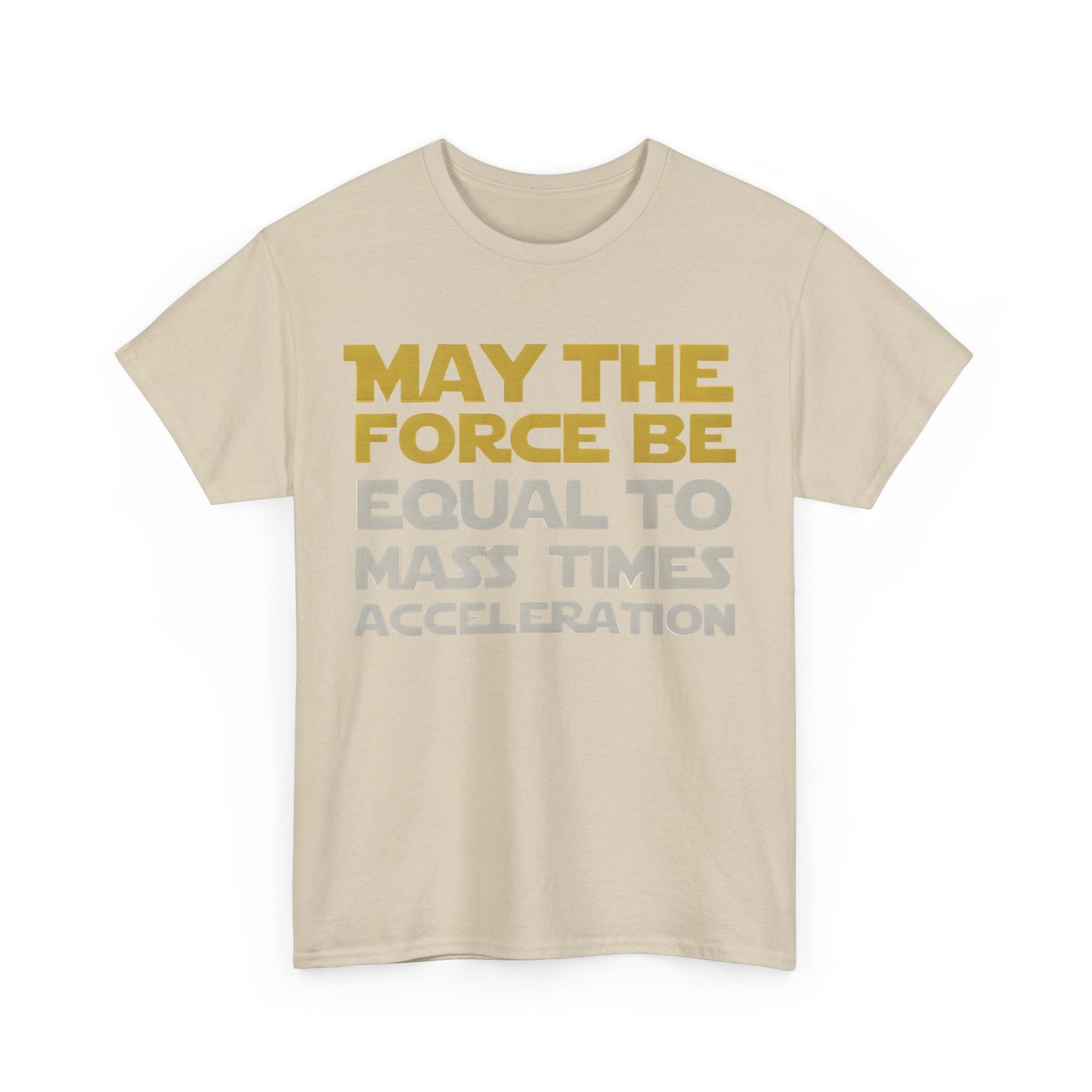 May the Force Star Wars vs Newton Graphic Unisex  Tee Shirt