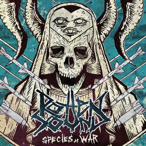 Rotten Sound - Species At War CD by Rancid Offal Records, showcasing a striking album cover celebrating the genre of Grindcore, released in 2013.