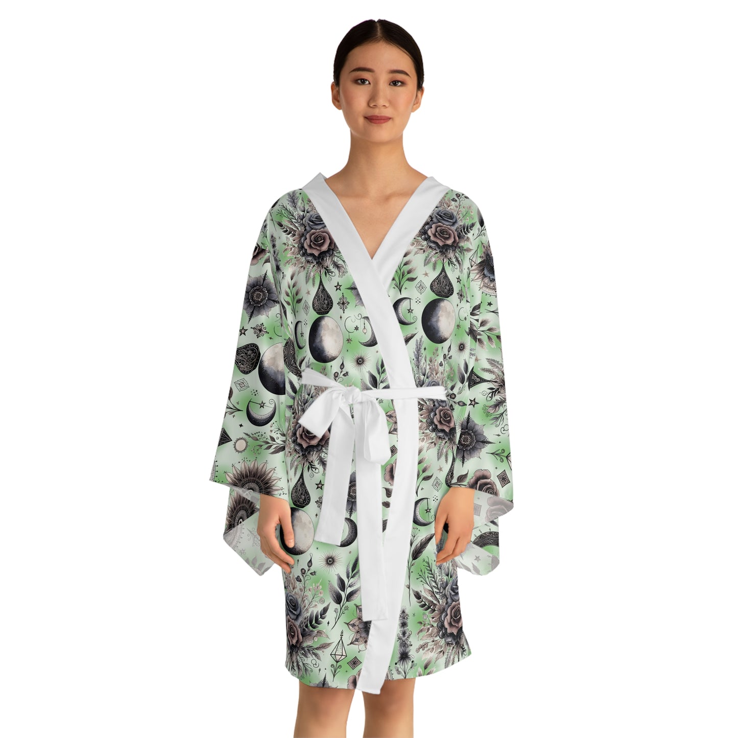 Floral Kimono Robe, Women's Robe, Designer Lounge Wear, Boho Chic Bathrobe, !!!