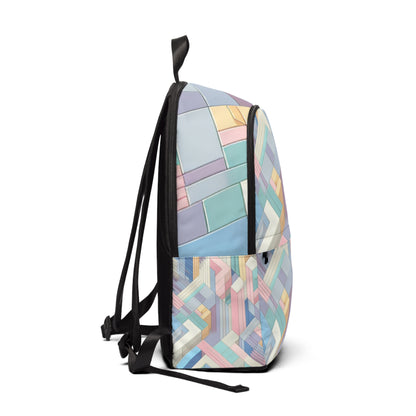 Spacious interior of the Pastel Perfection Geometric Backpack by Dazzling Dreams Studio, highlighting its practicality and modern design, perfect for the fashion-forward individual.