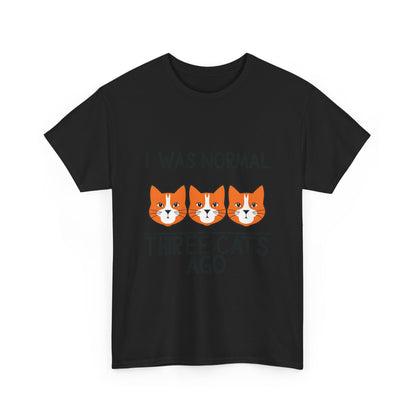Chic front view of the Crazy Cat Lady Graphic T-Shirt displaying an artistic cat graphic, ideal for casual yet stylish wear.