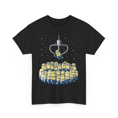 The minion's The Claw is My Master Unisex Men’s Women’s Graphic T Shirt Tee showcasing a vibrant group of Minions, creating a whimsical vibe ideal for casual outings. T Shirt, Funny, Minions.