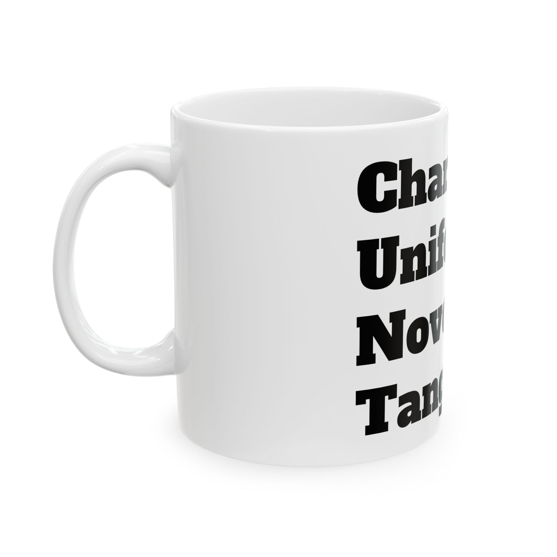 Close-up of the glossy ceramic finish of the Inappropriate Slogan Ceramic Mug, ideal for adding humour to your morning routine.