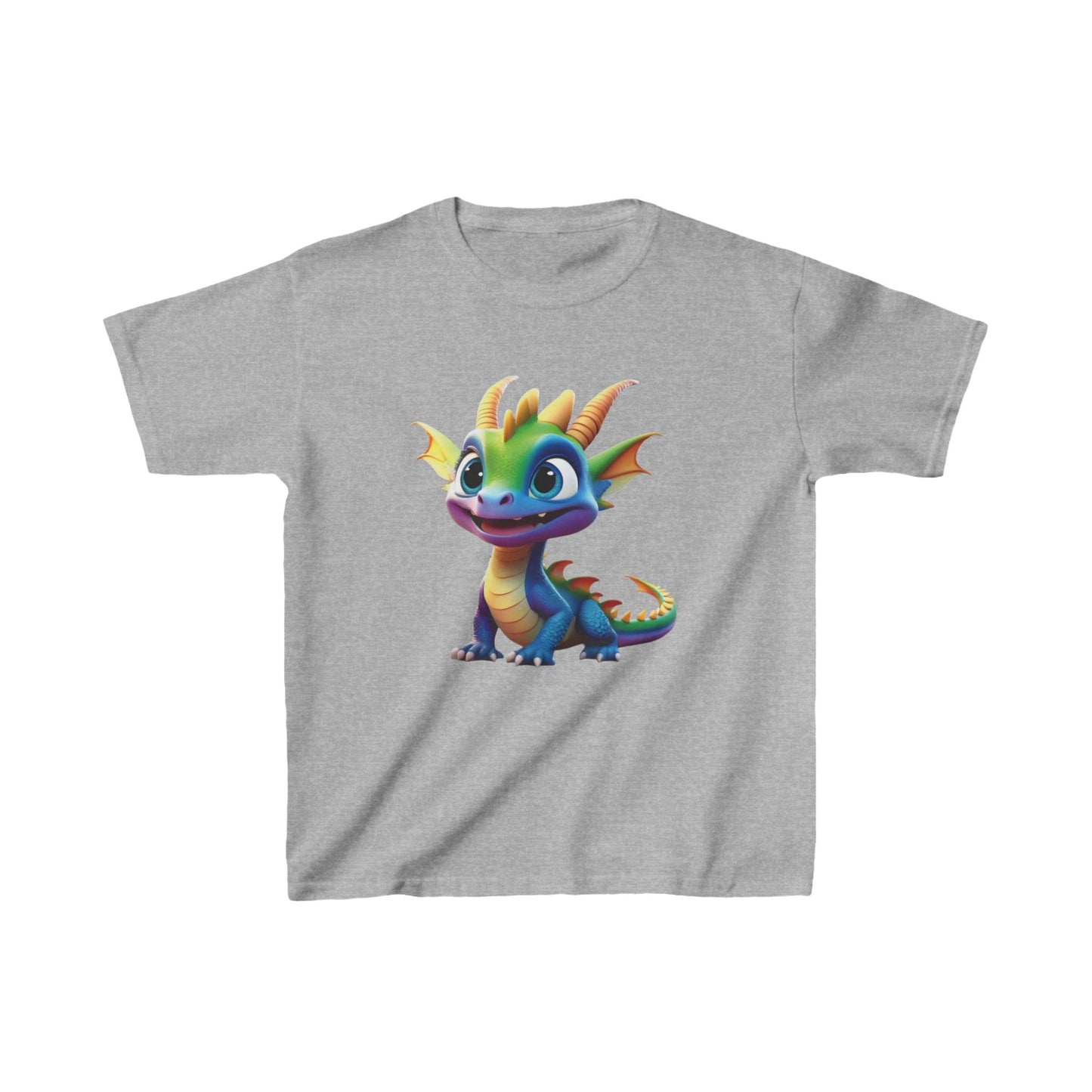 Kids Cute Dragon T shirt Heavy Cotton Tee 16 colors