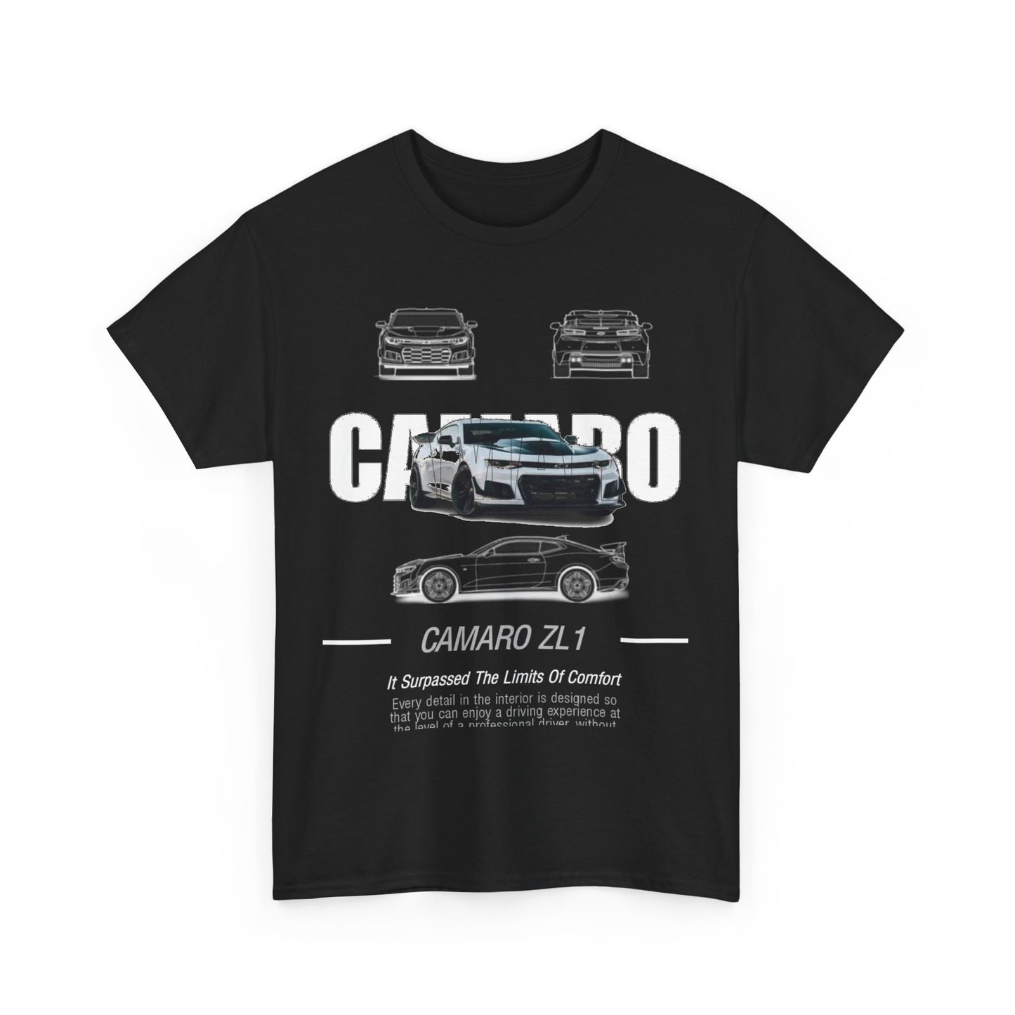 Mens Camaro ZL1 T-Shirt: Performance & Comfort Unisex Tee Design Auto Ad