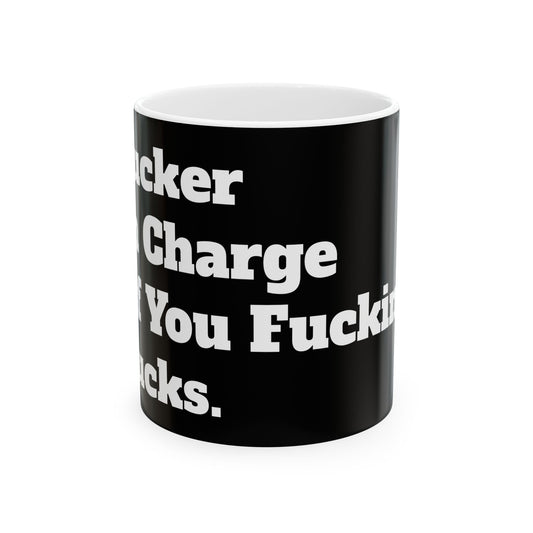 Inappropriate Slogan Ceramic Mug, Funny Office Mug, F- Word Mug, Adult Humor