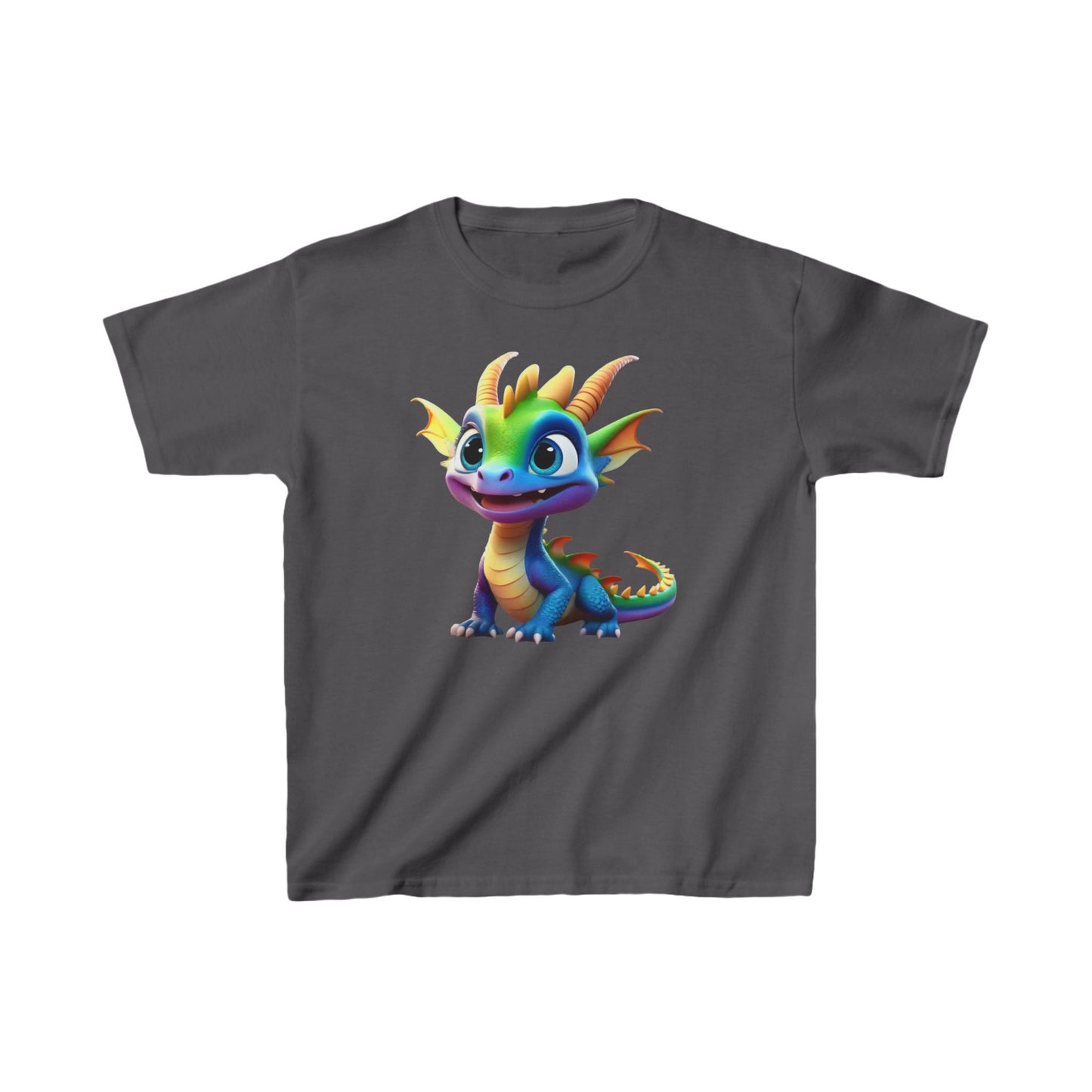 Kids Cute Dragon T shirt Heavy Cotton Tee 16 colors