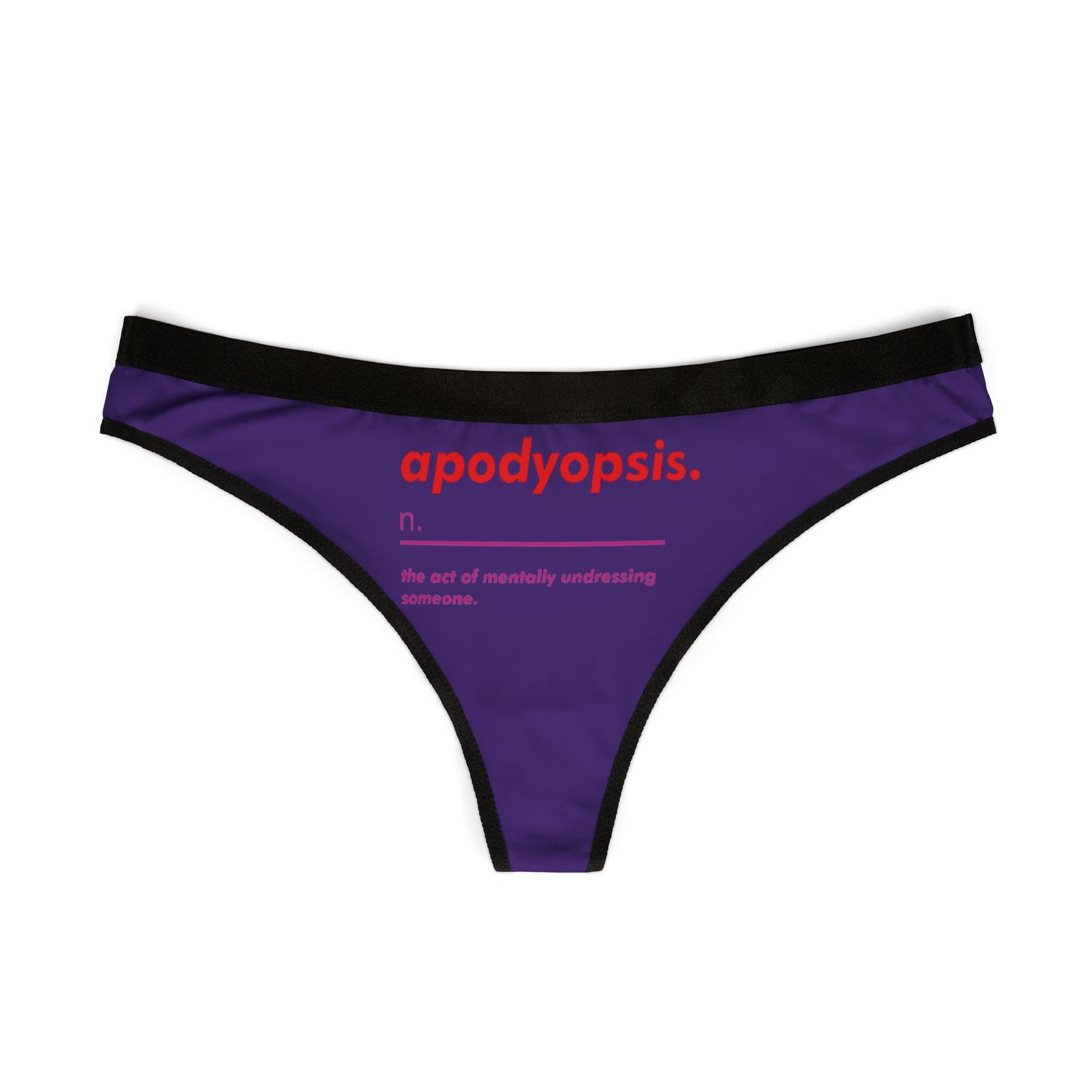 Valentines Naughty Gift Cheeky Womens Thong funny Birthday Anniversary Romantic