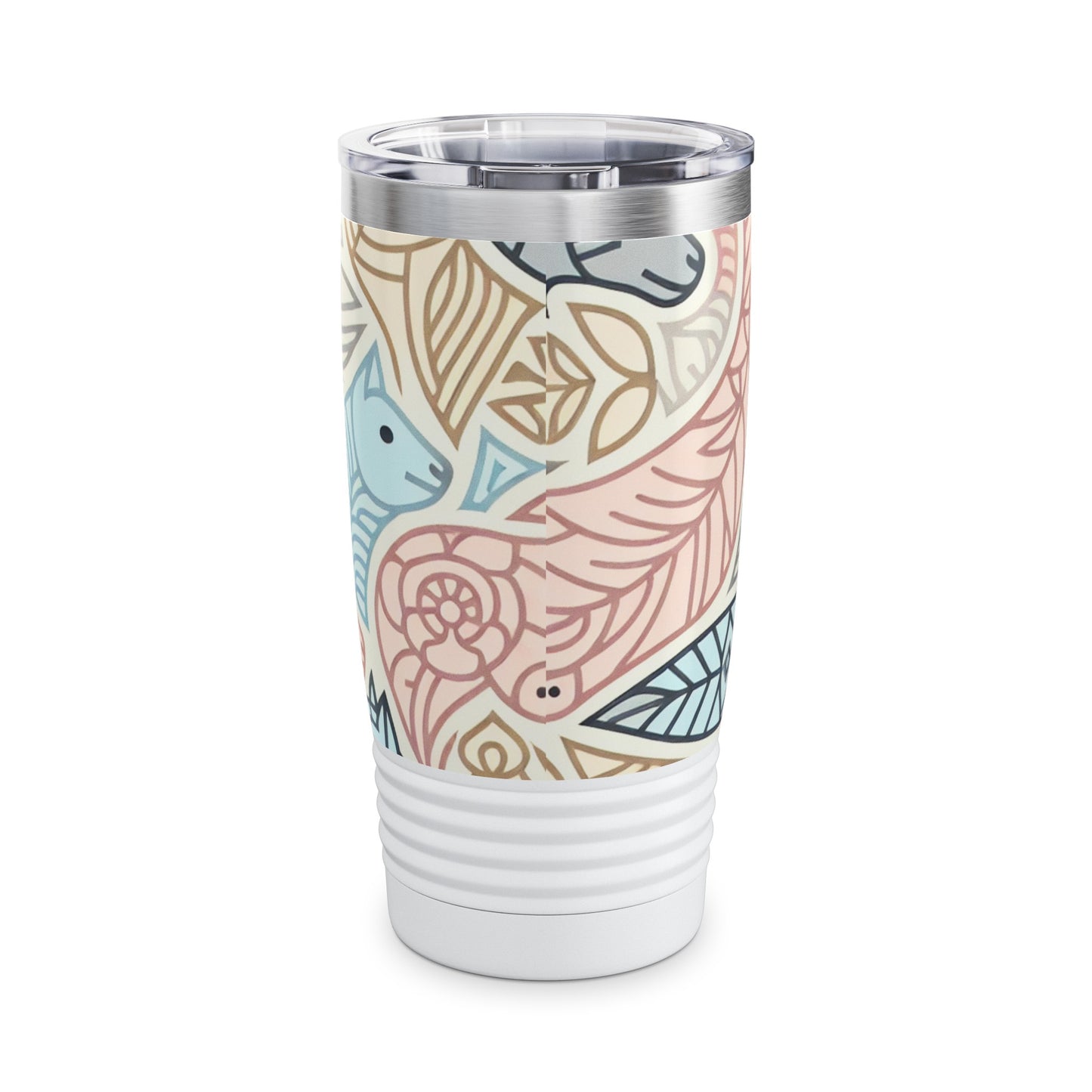 Pastel Pulse Artistry - 20 oz Drinks Tumbler Travel Flask