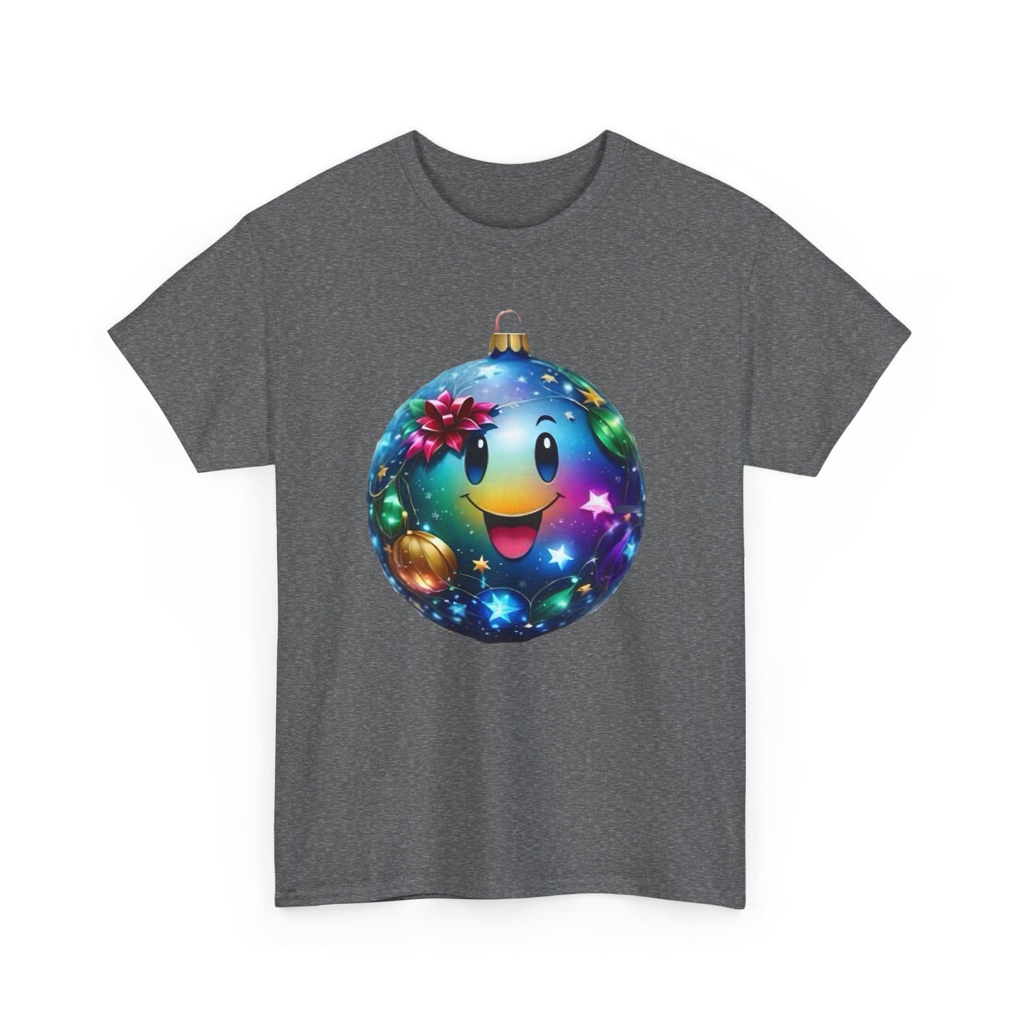 Festive Cheer Christmas Bauble Unisex Cotton T-Shirt Graphic Tee