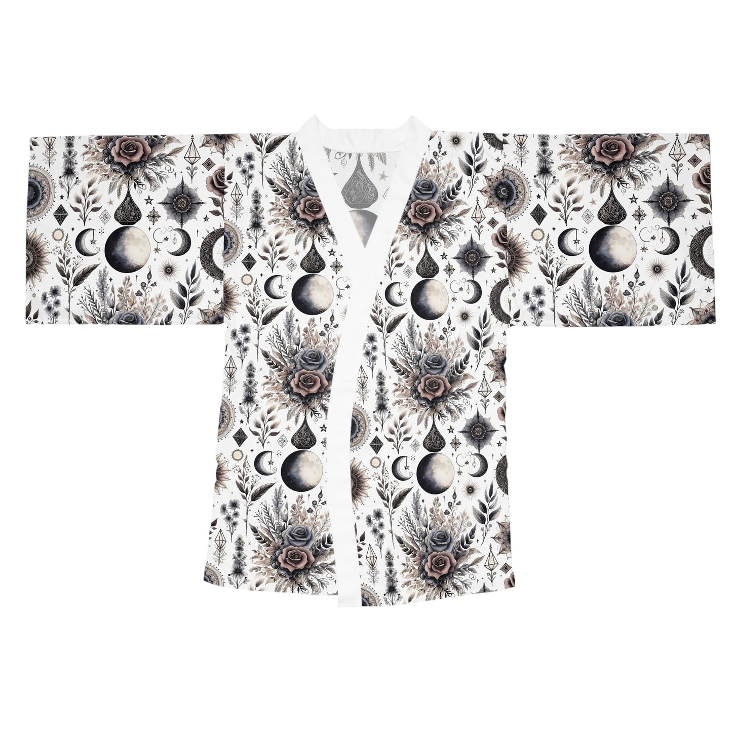 Floral Kimono Robe, Women's Robe, Designer Lounge Wear, Boho Chic Bathrobe, !!!