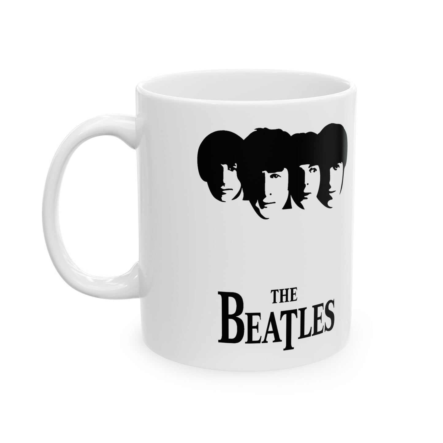 The Beatles Logo Image Ceramic Mug,  Office Mug,