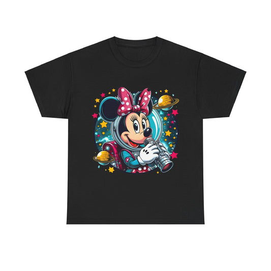 Blast Off with Minnie Mouse Unisex Graphic Tee Shirt