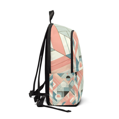 Chic and functional pastel geometric backpack from Dazzling Dreams Studio, perfect for modern fashion lovers and ideal for daily use.
