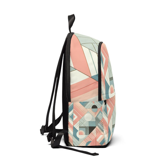 Chic and functional pastel geometric backpack from Dazzling Dreams Studio, perfect for modern fashion lovers and ideal for daily use.