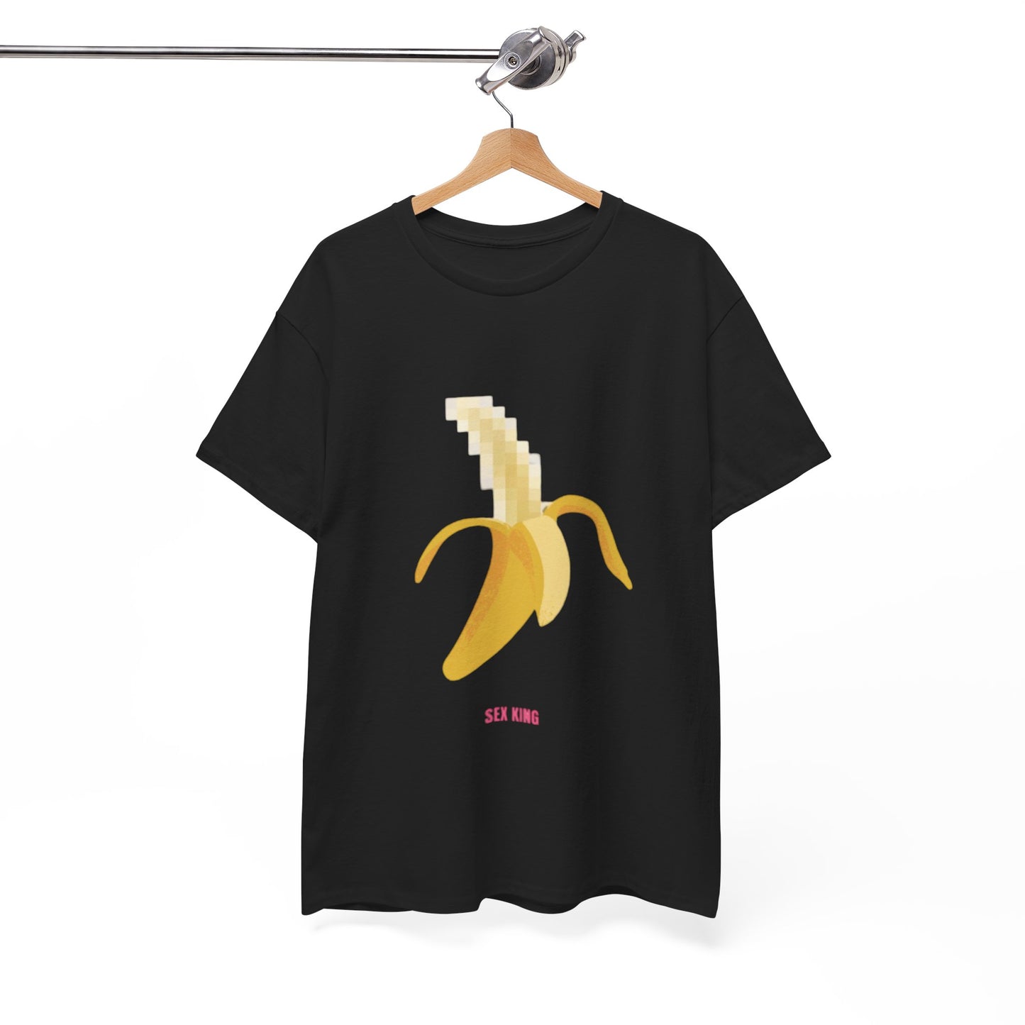 Pixelated Banana Men´s Women´s Graphic Cotton Funny T Shirt Tee Street Urban