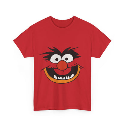 Close-up view of The Muppets Animal Graphic T-Shirt highlighting the striking graphic of Animal's face, ideal for connoisseurs of pop culture fashion.