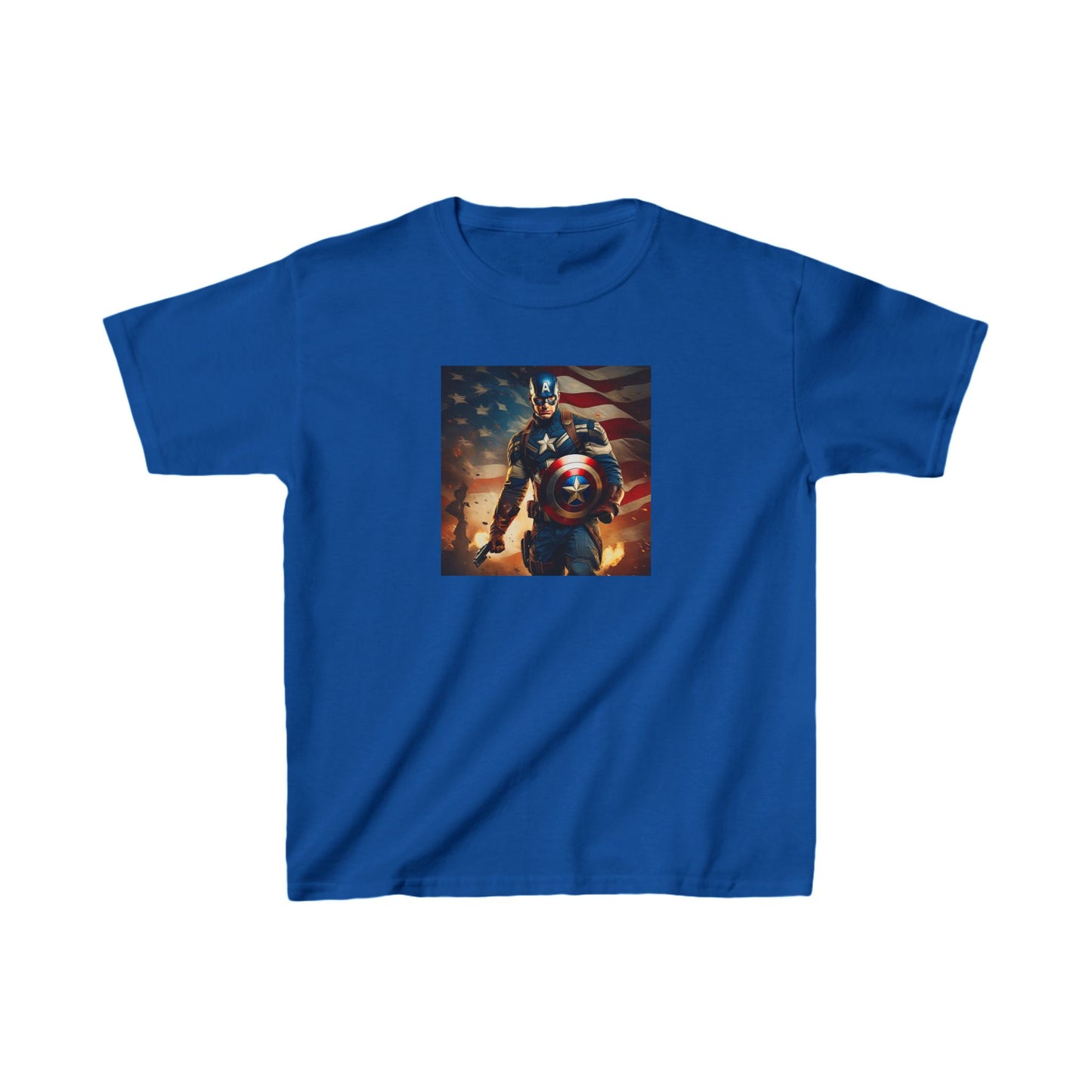 Kids Captain America Heavy Cotton Tee 16 colors