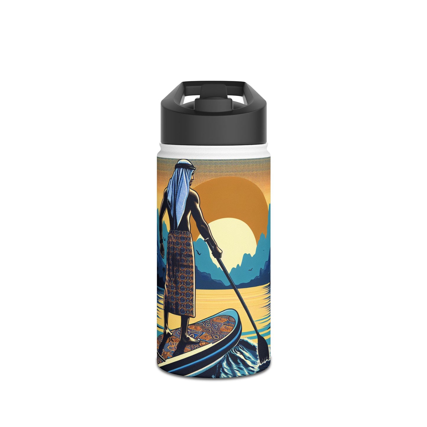 Fantasy Paddleboarding Stainless Steel Water Bottle, Standard Lid