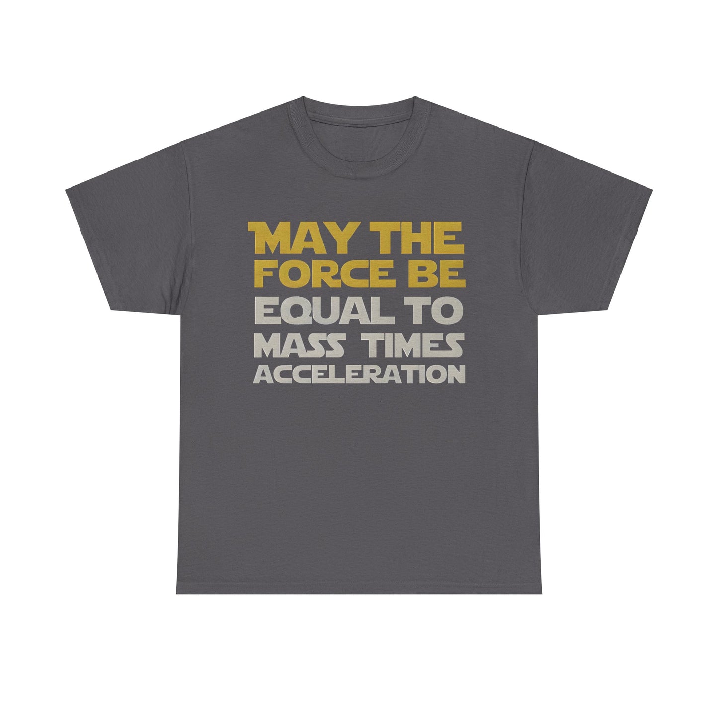 May the Force Star Wars vs Newton Graphic Unisex  Tee Shirt