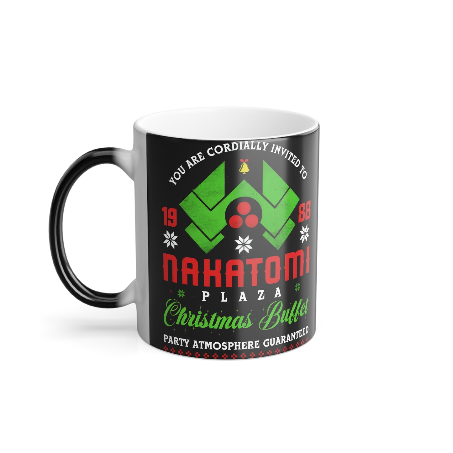 Nakatomi Christmas invite 1988 design Color Morphing Mug, 11oz