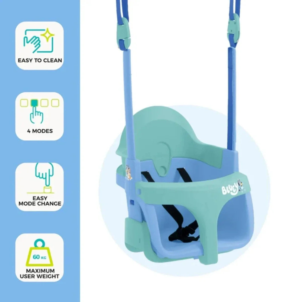 TP Treehouse Set with Slide & Bluey Quadpod Single Swing
