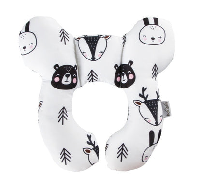 Luxurious U-Shaped Infant Pillow featuring charming animal designs, providing safety and neck support for babies in style.
