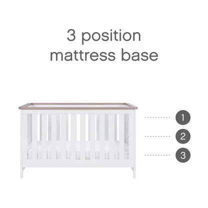 Tutti Bambini Verona 3 pcs Room Set - White/Oak