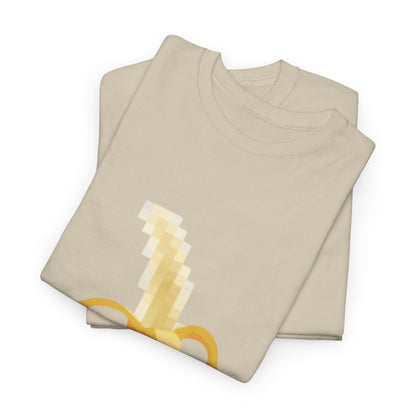 Premium cotton t-shirt featuring a bold pixelated banana design with playful 'SEX KING' text, ideal for making a stylish statement in urban fashion.