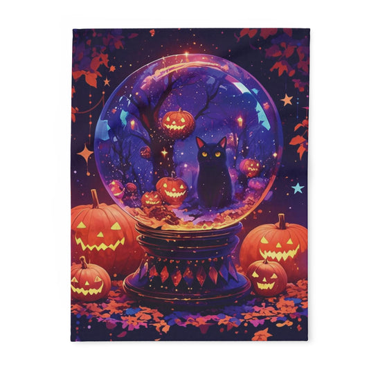 Decorative and Warm Halloween Spooky Arctic Fleece Blanket 3 Sizes