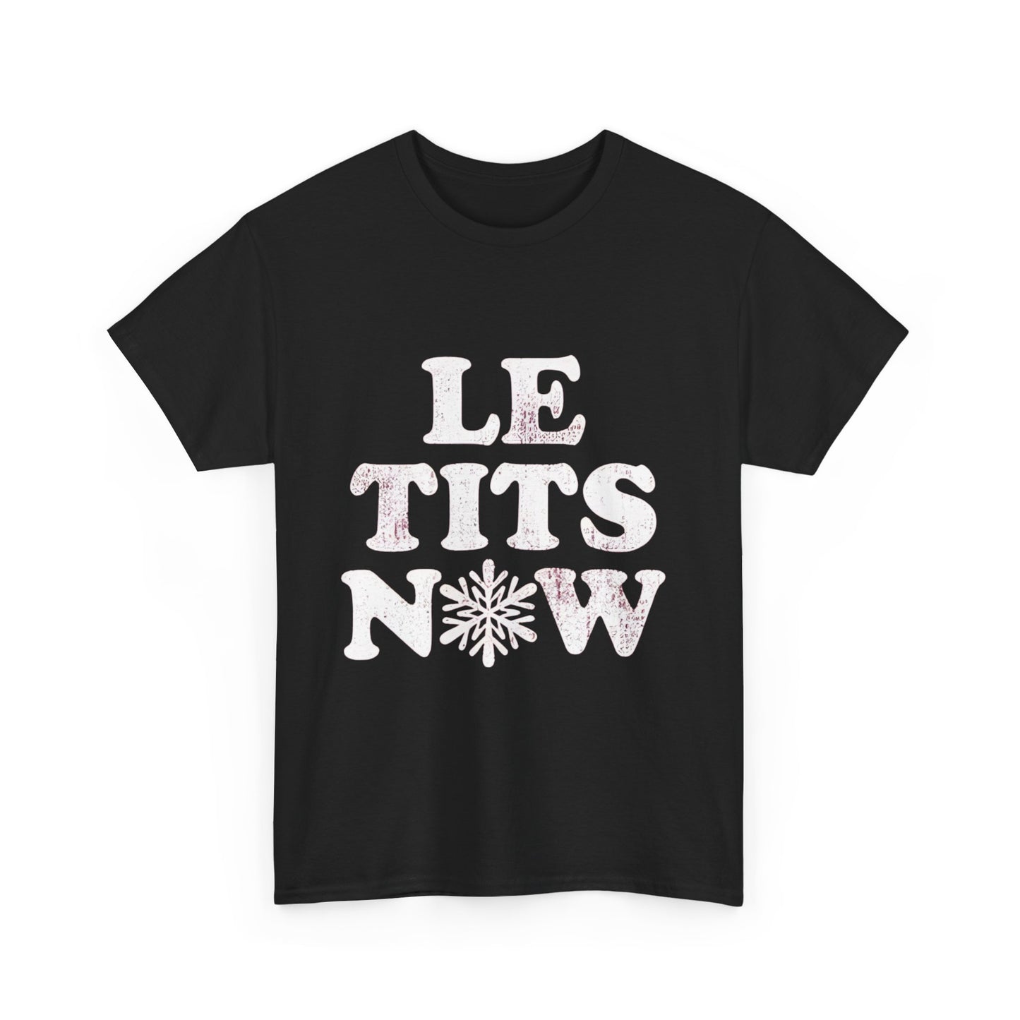 Let It Snow Christmas Xmas  Graphic T-Shirt Urban Unisex Cotton